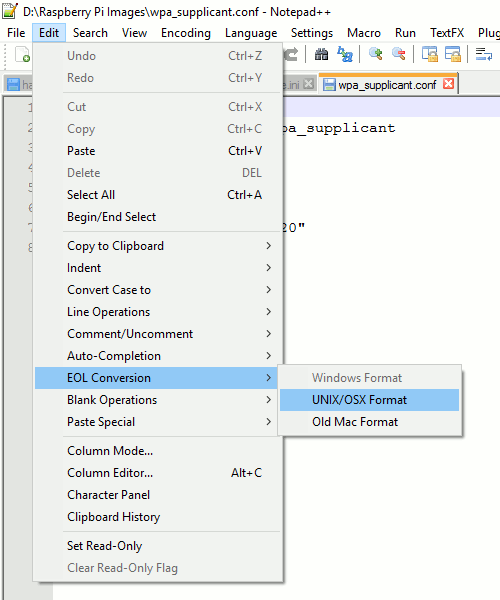 notepad_plus_plus_unix_eol Notepad Plus Plus EOL Format