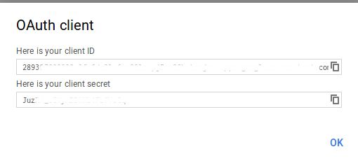 oauth client id secret